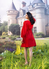 Cherry Red Pure Cotton Dress
