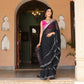 Asheera Black Georgette Gota Work Pre Drape 1 min ruffle Saree