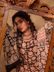 Sunaina Floral Hand Block Cotton Straight Kurta Set