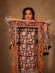 Sunaina Floral Hand Block Cotton Straight Kurta Set