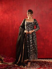 Shyamal Silk Anarkali Suit Set