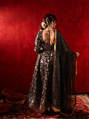 Shyamal Silk Anarkali Suit Set
