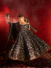 Shyamal Silk Anarkali Suit Set