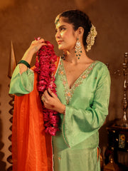Bedamati Silk Zardozi Suit Set