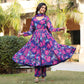 Aarohi Floral Printed Georgette Anarkali Suit Set