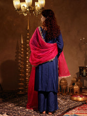 Noor-e-Nazakat Blue Hand Embroidery Suit Set