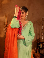 Bedamati Silk Zardozi Suit Set