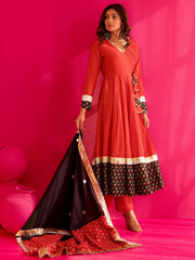 Vihaana Mirror Work Anarkali Suit Set