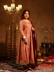Aishwarya Tissue Hand Embroidered Anarkali Suit Set