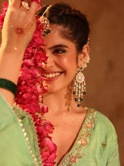 Bedamati Silk Zardozi Suit Set