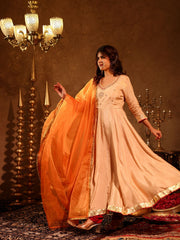 Siya Silk Hand Embroidery Anarkali Suit Set