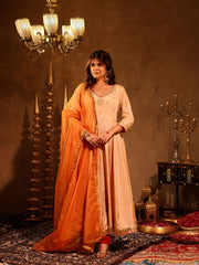 Siya Silk Hand Embroidery Anarkali Suit Set