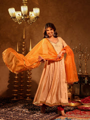 Siya Silk Hand Embroidery Anarkali Suit Set