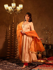 Siya Silk Hand Embroidery Anarkali Suit Set
