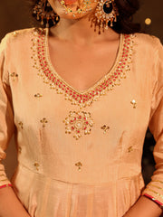 Siya Silk Hand Embroidery Anarkali Suit Set