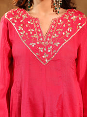 Pink Charm Gota Hand Embroidered Suit Set