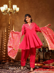 Pink Charm Gota Hand Embroidered Suit Set