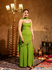 Heeriye Green Zardozi Sharara Set