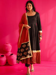 Trisha Mirror Work Anarkali Suit Set