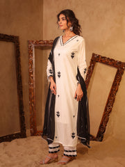 Renuka Embroidered Cotton Kurta Set