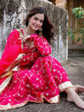 Nishita Red Heavy Embroidered Anarkali Suit Set