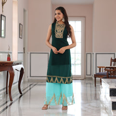 Green Heavy Gota Work CO ORD