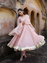 Beige Mul Chanderi Gota Work Anarkali Set