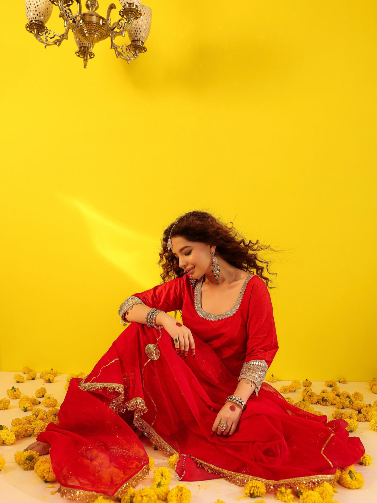 Laal Ishq Gota Work Sharara Set