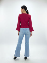 Rose Hot Pink Pure Cotton Top