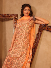 Vidha Jaal Floral Hand Block Print Cotton Kurta