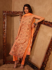 Vidha Jaal Floral Hand Block Print Cotton Kurta