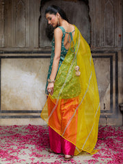 Teal Heavy Embroidered Farsi Suit Set