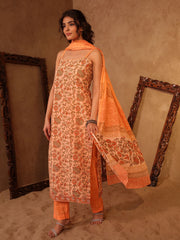 Vidha Jaal Floral Hand Block Print Cotton Kurta