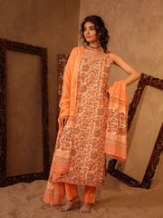 Vidha Jaal Floral Hand Block Print Cotton Kurta