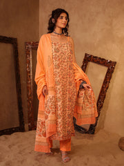 Vidha Jaal Floral Hand Block Print Cotton Kurta