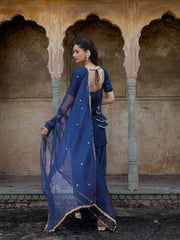 Tara Navy Blue Hand Embroidered Farsi Set