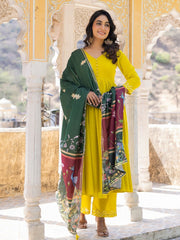 Samriddhi Mul Cotton Anarkali Suit Set