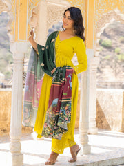 Samriddhi Mul Cotton Anarkali Suit Set