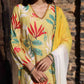 Siya Yellow Floral Maslin Hand Embroidered Suit Set