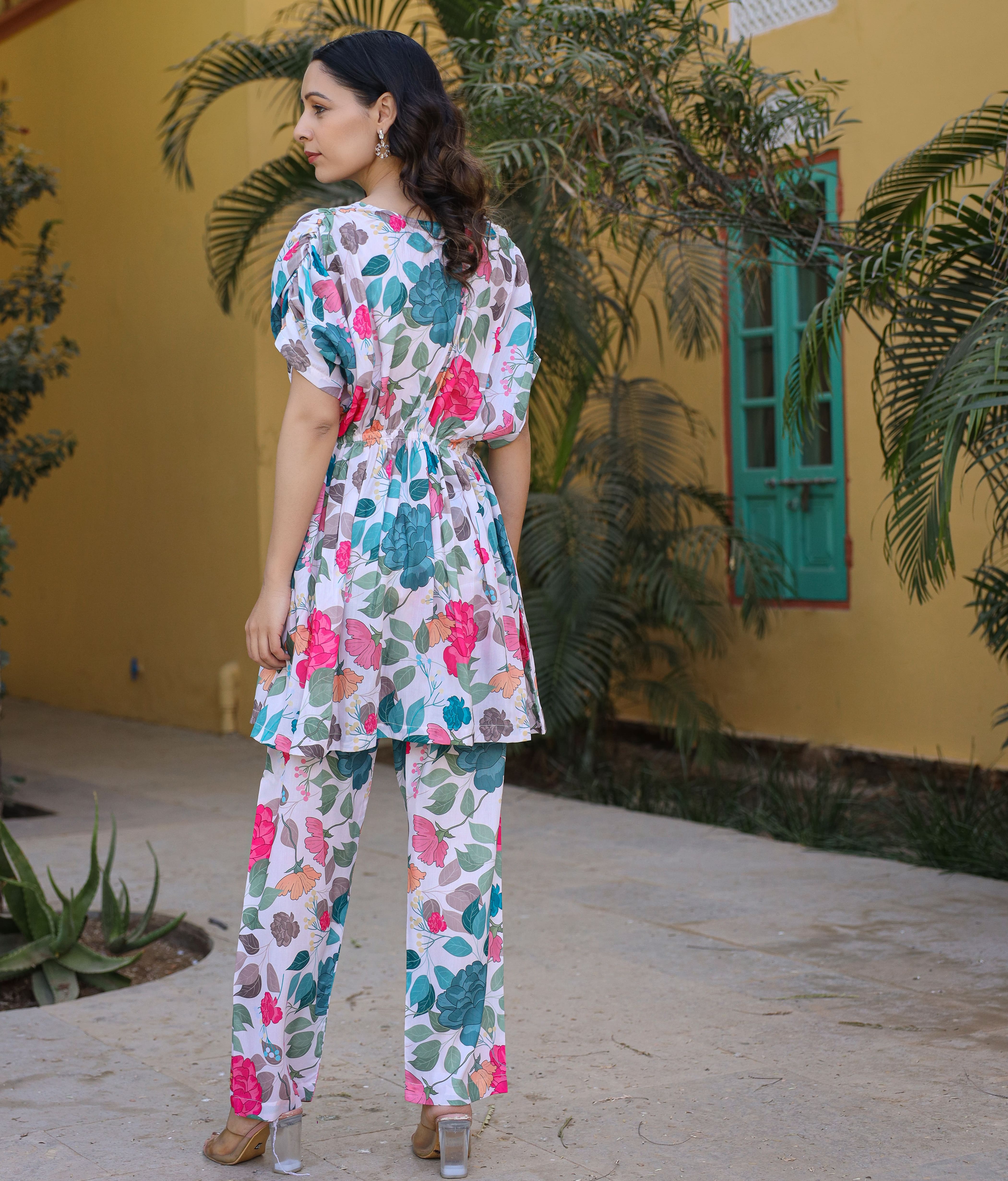 Asheera Spring floral Printed Co Ord Set