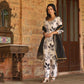 Leafy Maslin Gota and Pearl Embroidered Suit Set