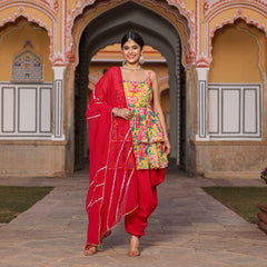 Rani Floral Lace Work Suit Set