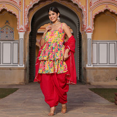 Rani Floral Lace Work Suit Set