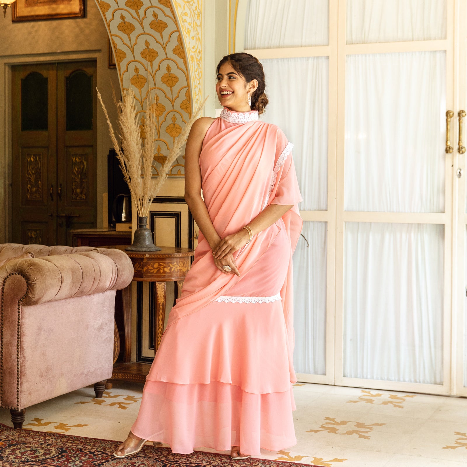 Pre Stitched Sarees - Buy Ready to Wear Saree Online at Mirraw Luxe