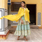 Sangneri Pure Cotton 2 in 1 Anarkali Suit Set/Dress